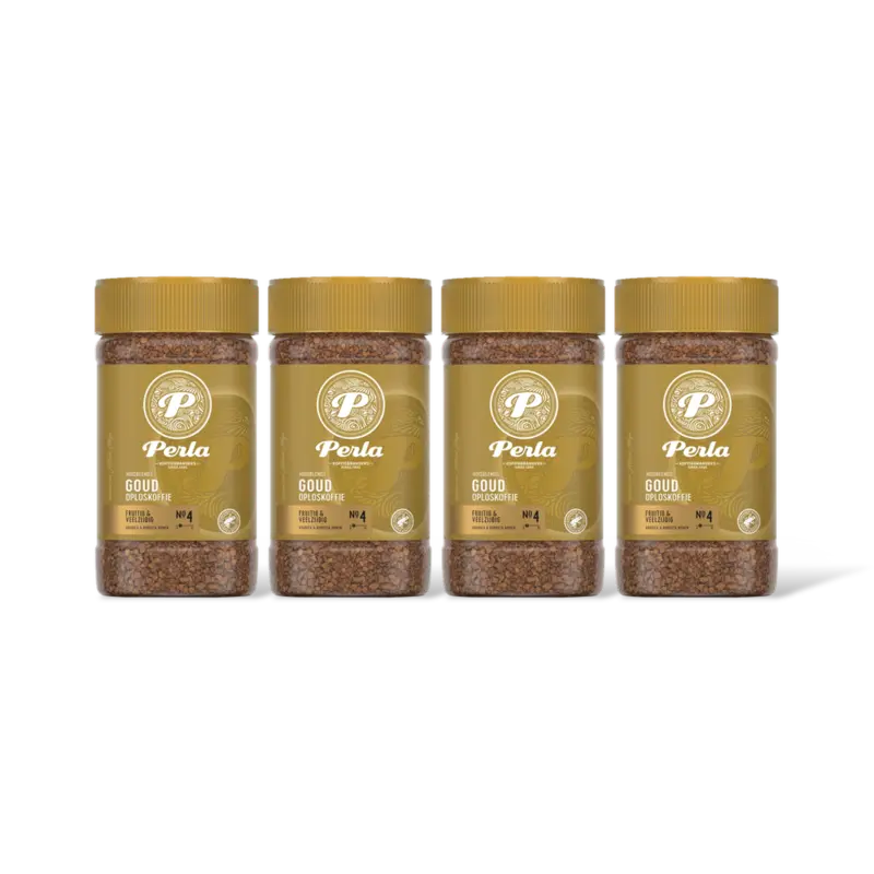 Perla Huisblends Goud oploskoffie 4-pack