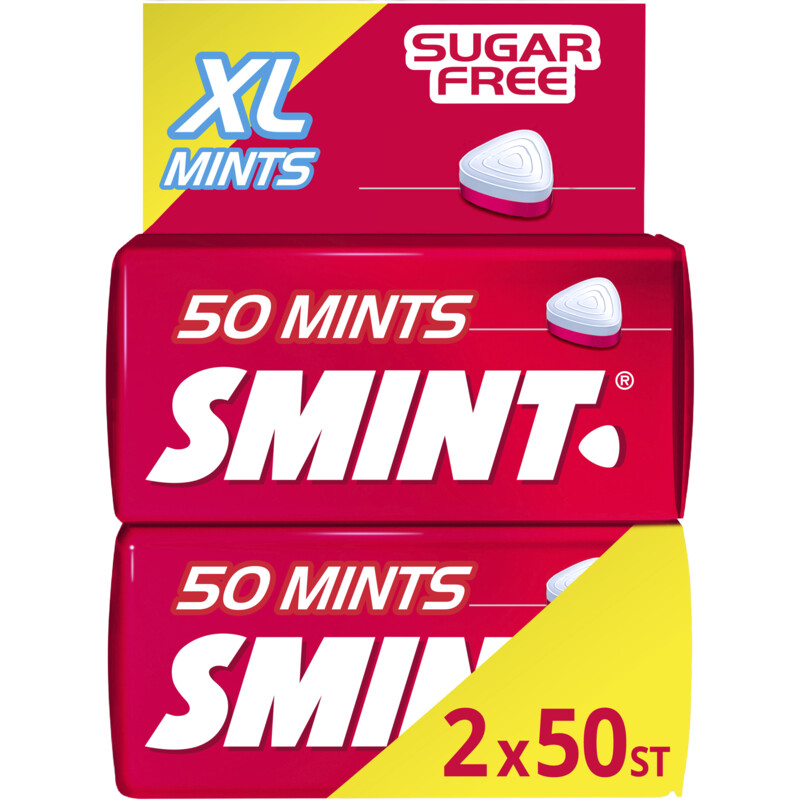 Een afbeelding van Smint Aardbei XL mints sugarfree 2-pack