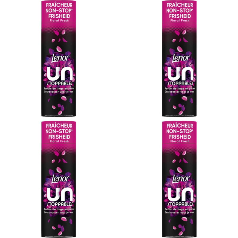 Een afbeelding van Lenor Unstoppables geurbooster bloemen 4-pack
