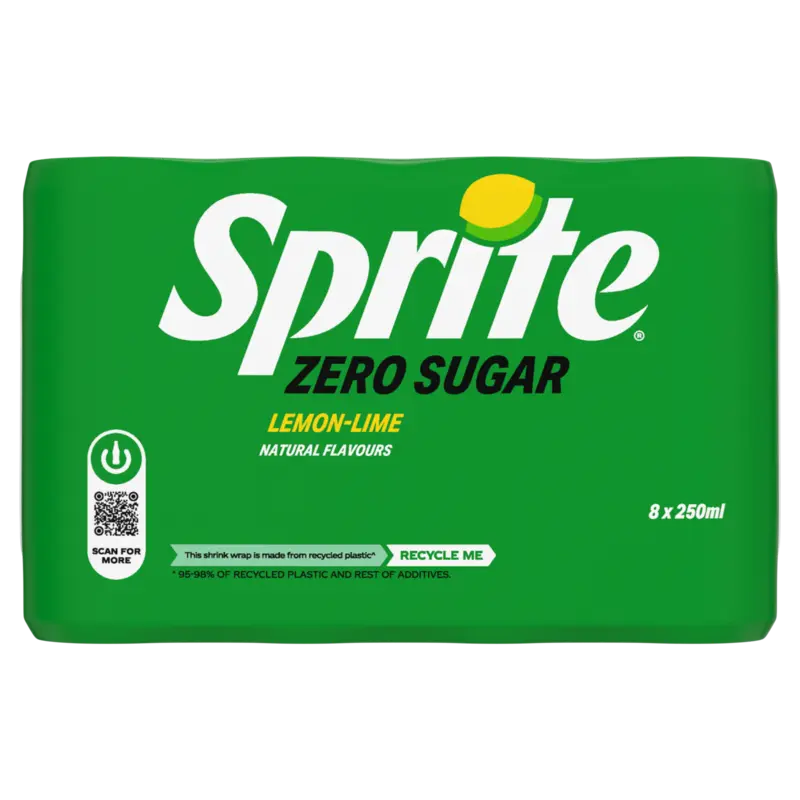 Sprite Lemon lime zero sugar 8-pack bel