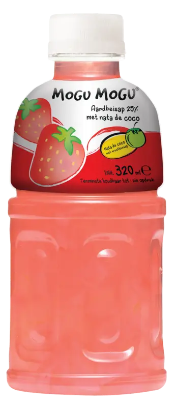 Aardbeiensmaak met Nata de Coco