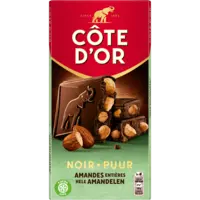 Côte d'Or Chocoladereep puur met hele amandelen