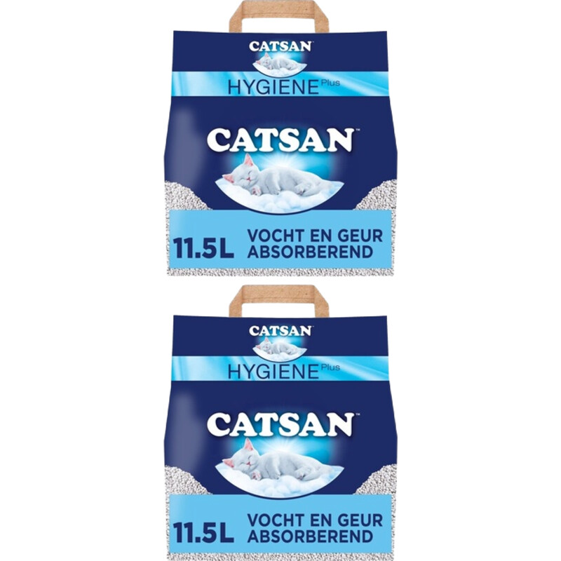 Een afbeelding van Catsan 11,5 L Kattenbakkorrels 2-pack