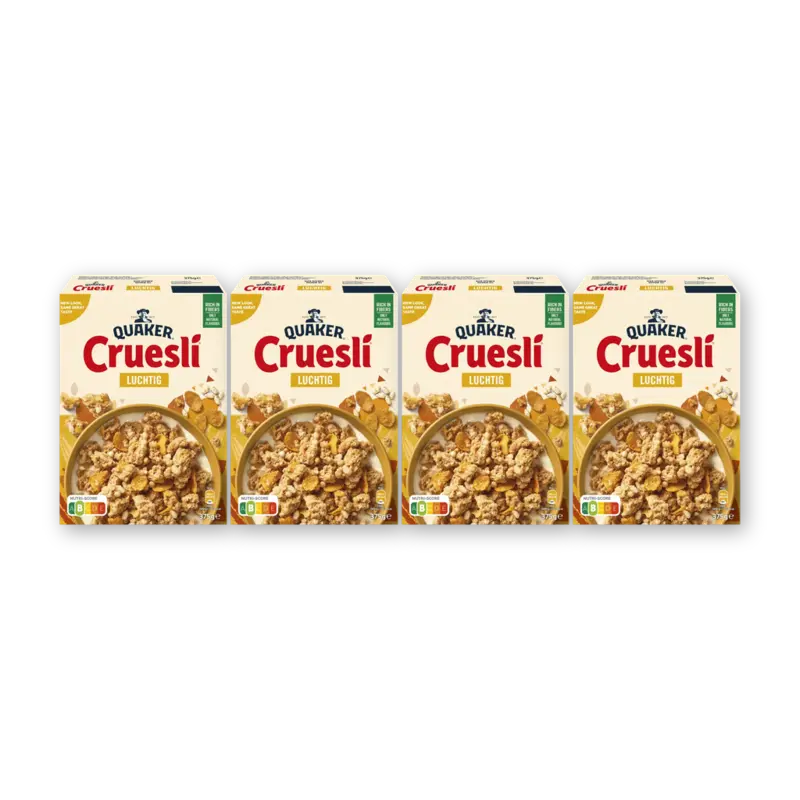 Quaker Cruesli luchtig 4-pack