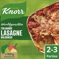 Knorr Wereldgerechten lasagne bolognese
