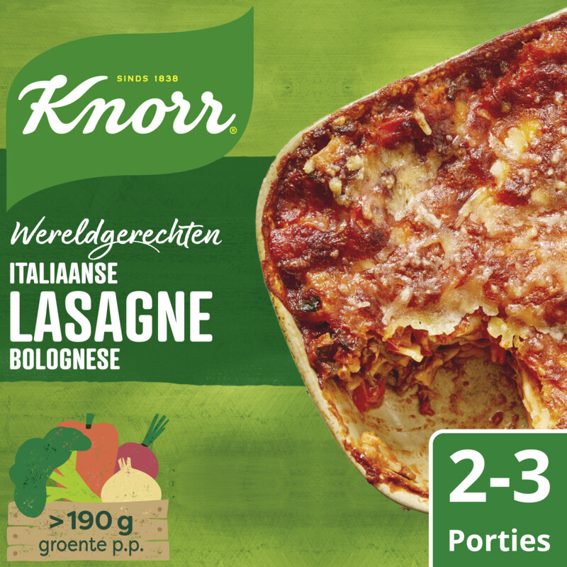 Een afbeelding van Knorr Wereldgerechten lasagne bolognese
