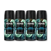 Axe Aqua bergamot deodorant bodyspray 4-pack