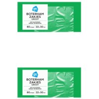 Een afbeelding van AH Boterhamzakjes 2-pack