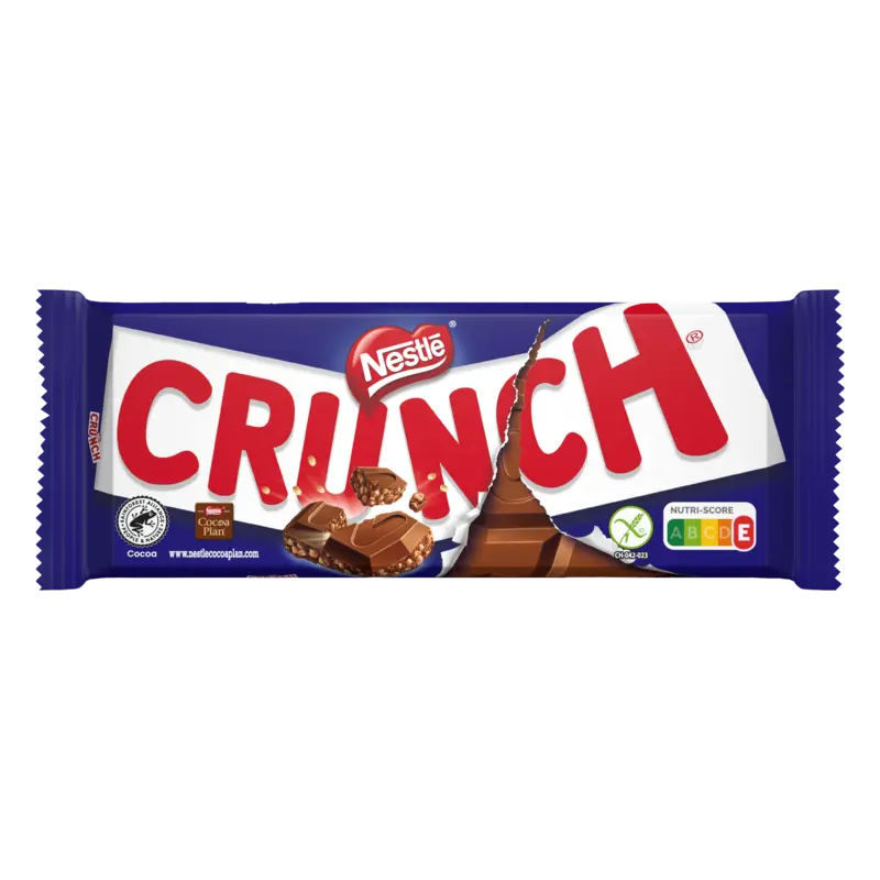 Crunch melk chocolade reep
