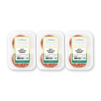 Marhaba Spicy rundvlees burger 3-pack