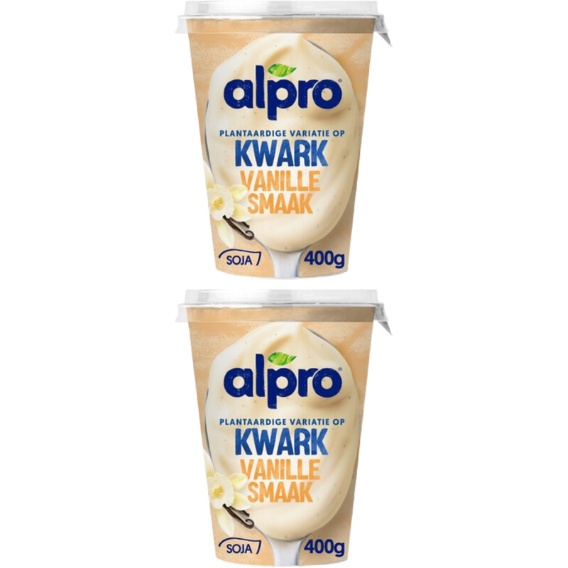 Een afbeelding van Alpro Plantaardige kwark vanille 2-pack