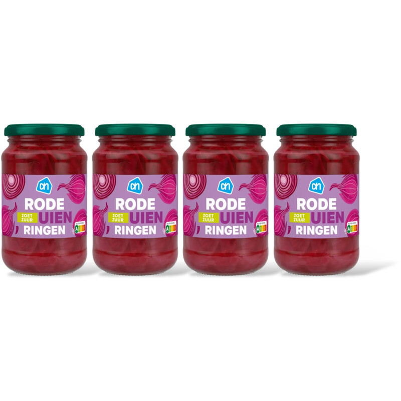 AH Rode uienringen zoetzuur 4-pack