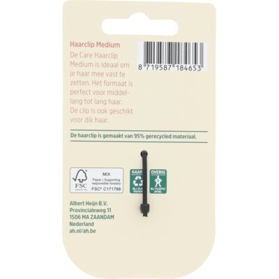 pdp-image-Care Accessories haarclip medium zwart
