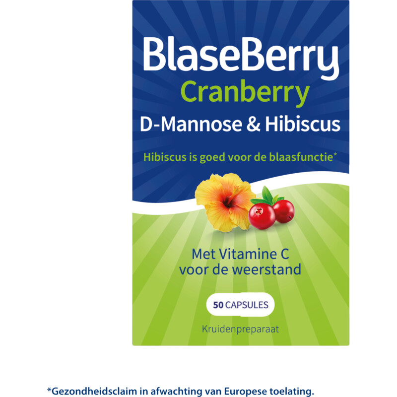 Een afbeelding van BlaseCare Cranberry cran-max met vitamine C