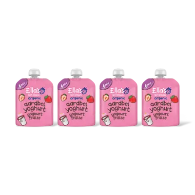 pdp-image-Ella's kitchen Biologische Aardbeien yoghurt 6m+ 4-pack