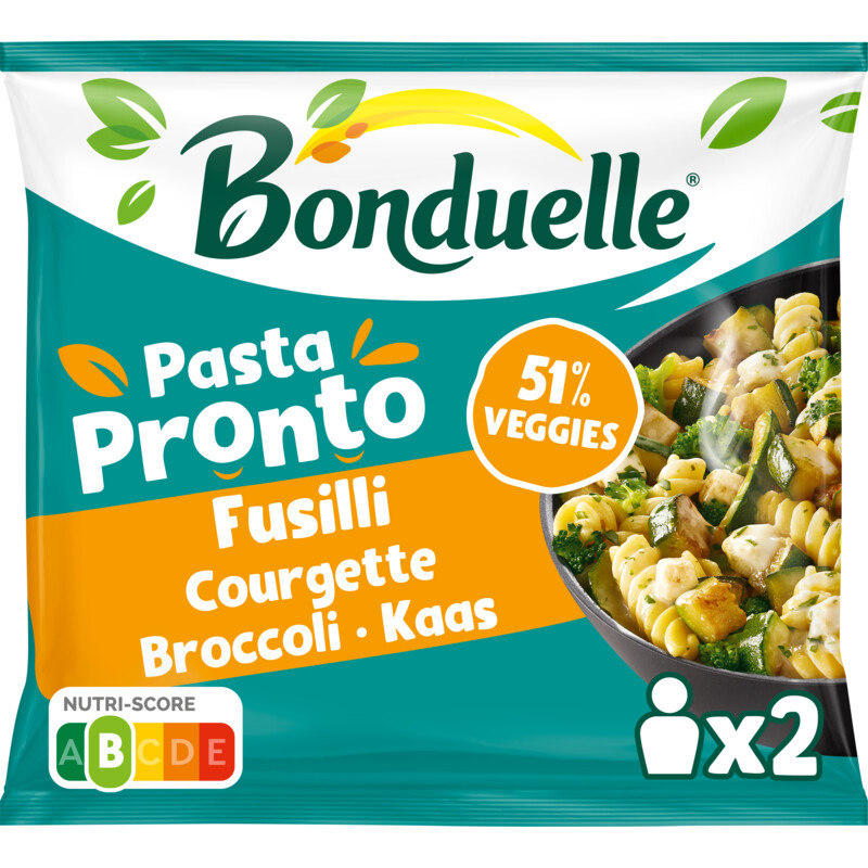 Een afbeelding van Bonduelle Pasta pronto fusilli courgette broccoli