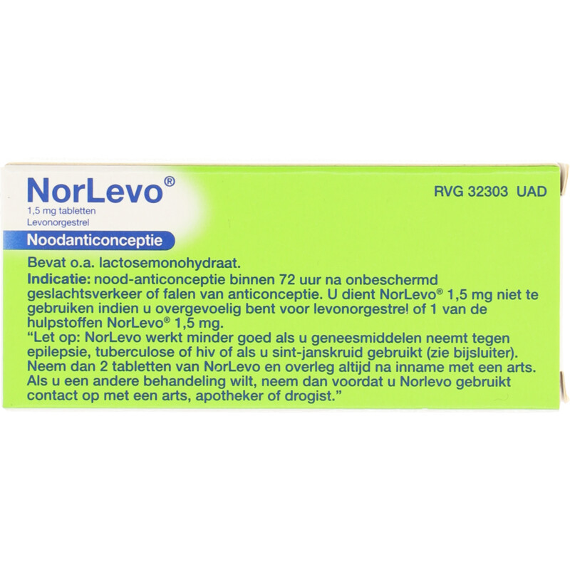 Een afbeelding van Norlevo Morning-after pil 1,5 mg