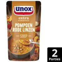 Unox Pompoen rode linzensoep