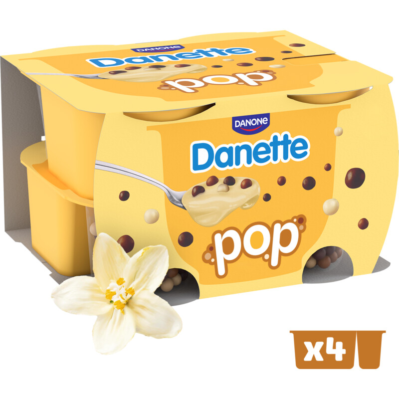 Een afbeelding van Danette Pop vanillesmaak bel