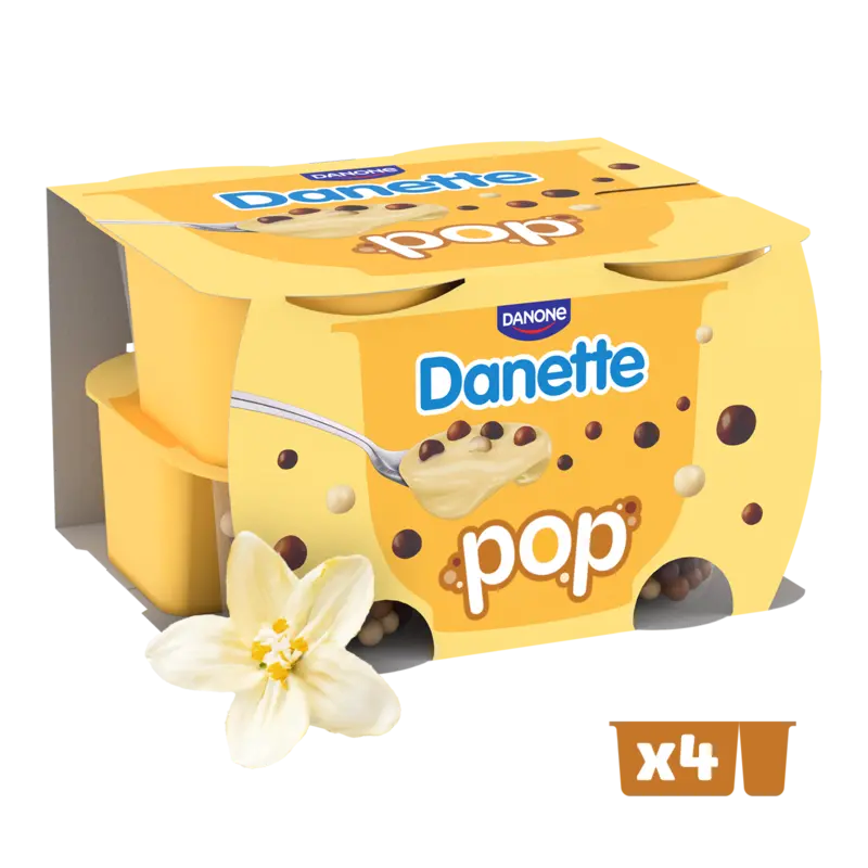 Danette Pop vanillesmaak bel