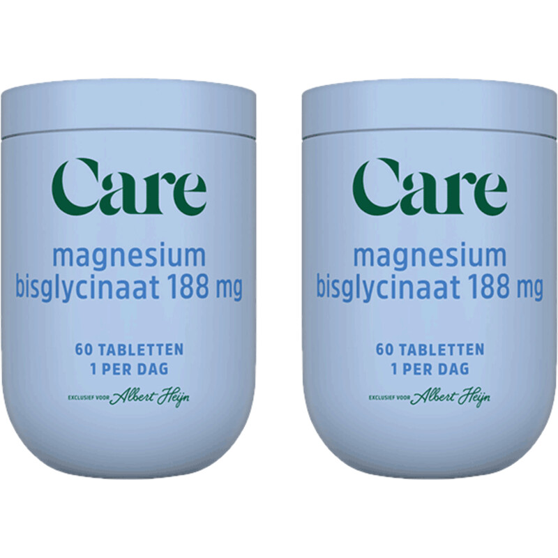 Een afbeelding van Care Magnesium bisglycinaat 188mg 2-pack