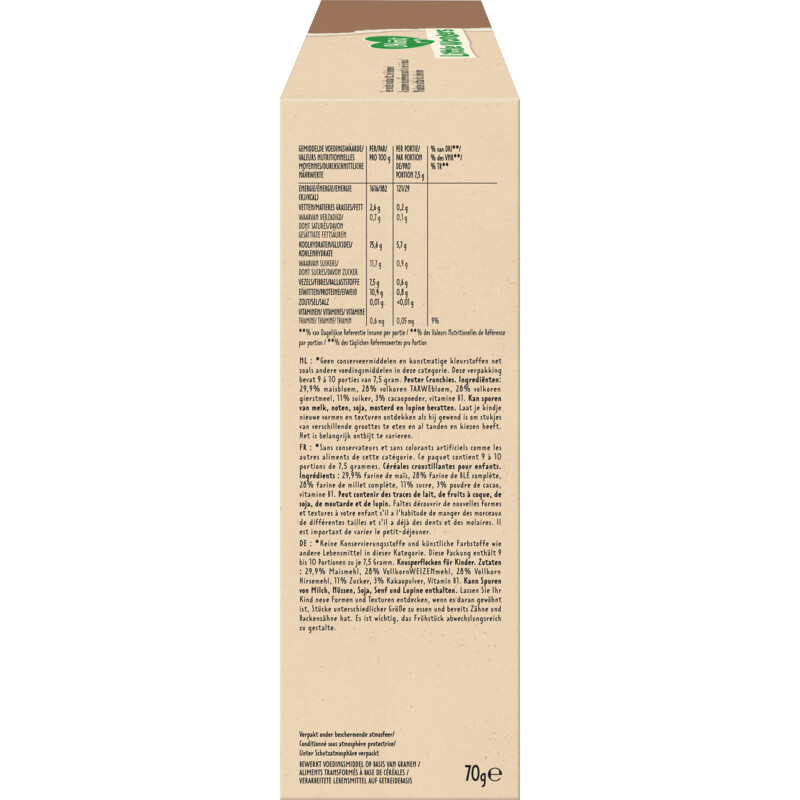 Een afbeelding van Olvarit Peuter crunchies cacao 15m+