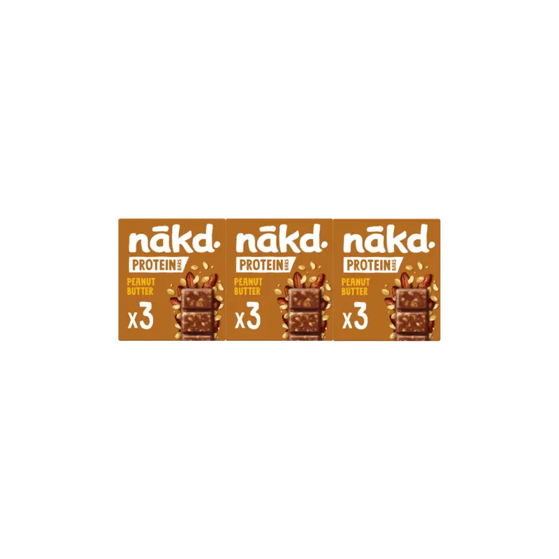 Nakd Protein bars peanut butter 3-pack