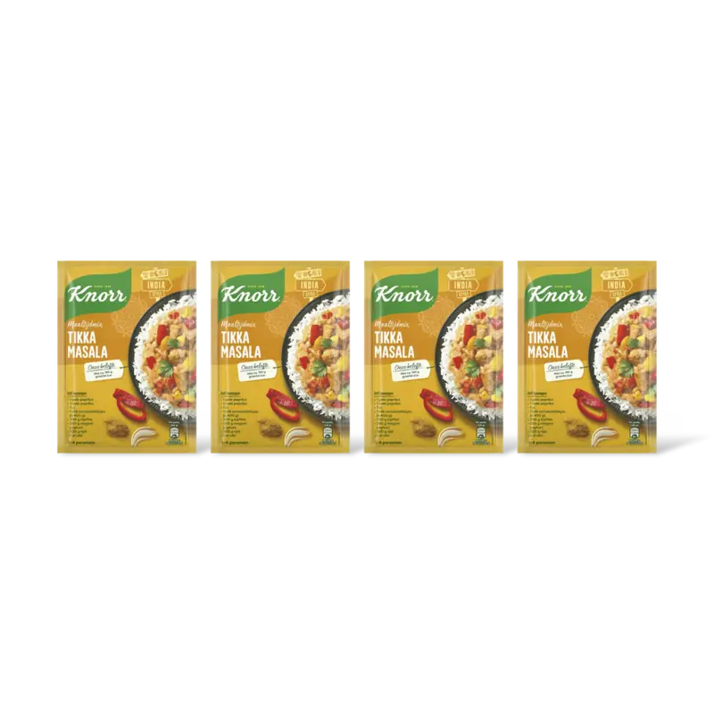 Knorr Maaltijdmix tikka masala 4-pack