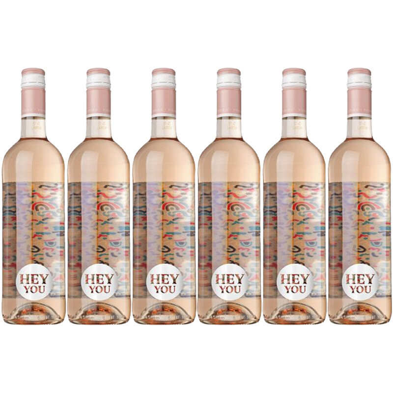 Een afbeelding van Hey you Rosé 6 flessen