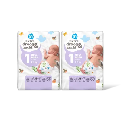 pdp-image-AH EDEZ open luiers maat 1 newborn 2-pack