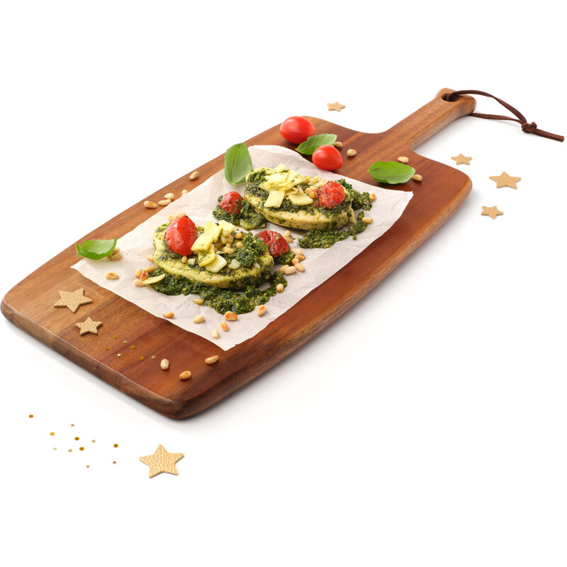 Een afbeelding van AH Excellent Ovenschotel vegetarische kipfilet pesto