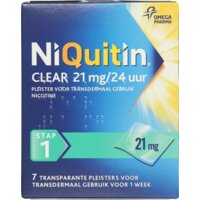Een afbeelding van Niquitin Clear 21mg nicotine pleister stap 1
