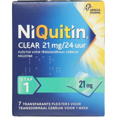 pdp-image-Niquitin Clear 21mg nicotine pleister stap 1