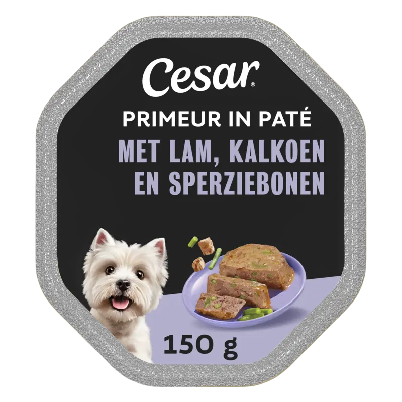 Cesar Primeur in pat lam en kalkoen