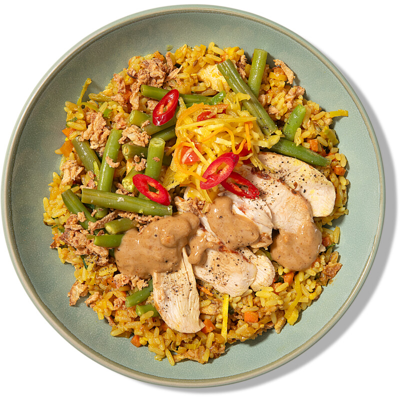 Een afbeelding van AH Verse nasi kipsaté