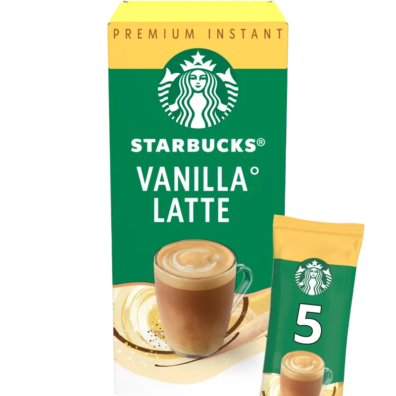 Vanilla latte oploskoffie sticks