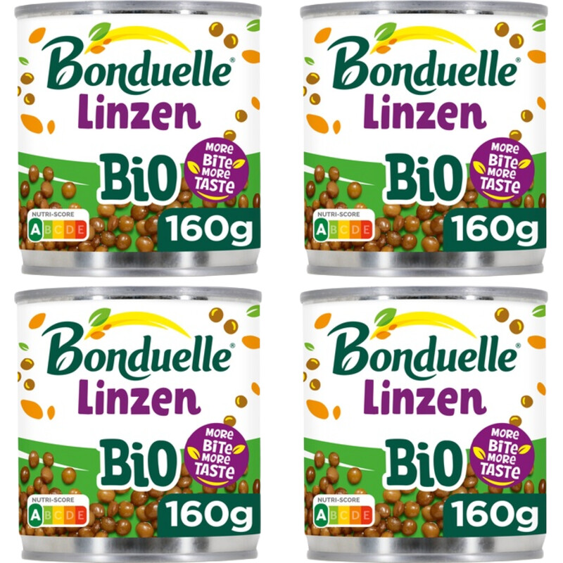 Een afbeelding van Bonduelle Linzen bio 4-pack