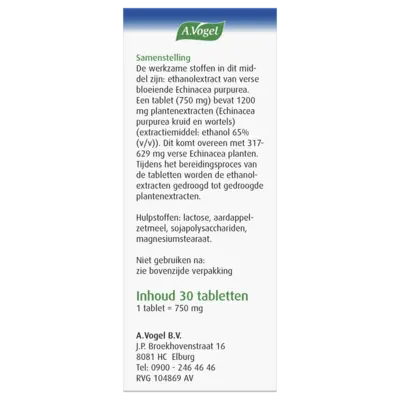pdp-image-A.Vogel Echinaforce sterk 1200mg tabletten