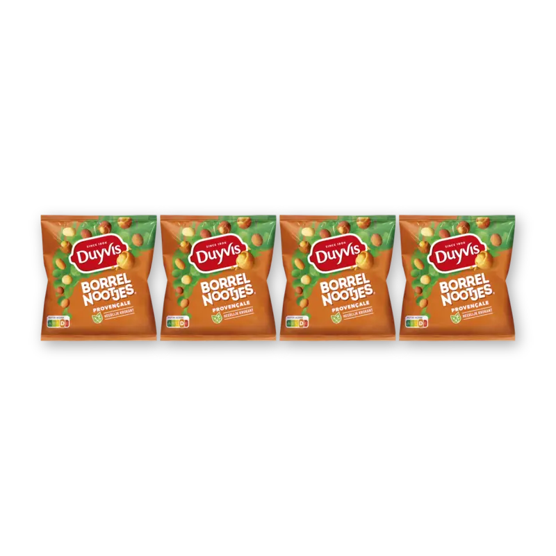 Duyvis Borrelnootjes provencale 4-pack