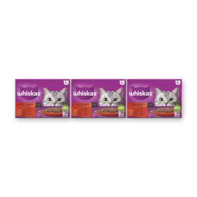 pdp-image-Whiskas 1+ Classic selectie in saus 3-pack