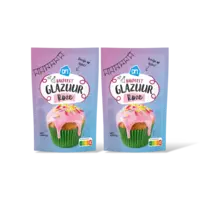 AH Bakfeest glazuur roze 2-pack