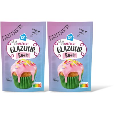 pdp-image-AH Bakfeest glazuur roze 2-pack