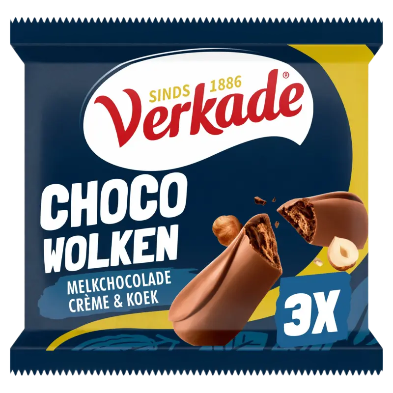 Choco wolken melkchocolade creme & koek