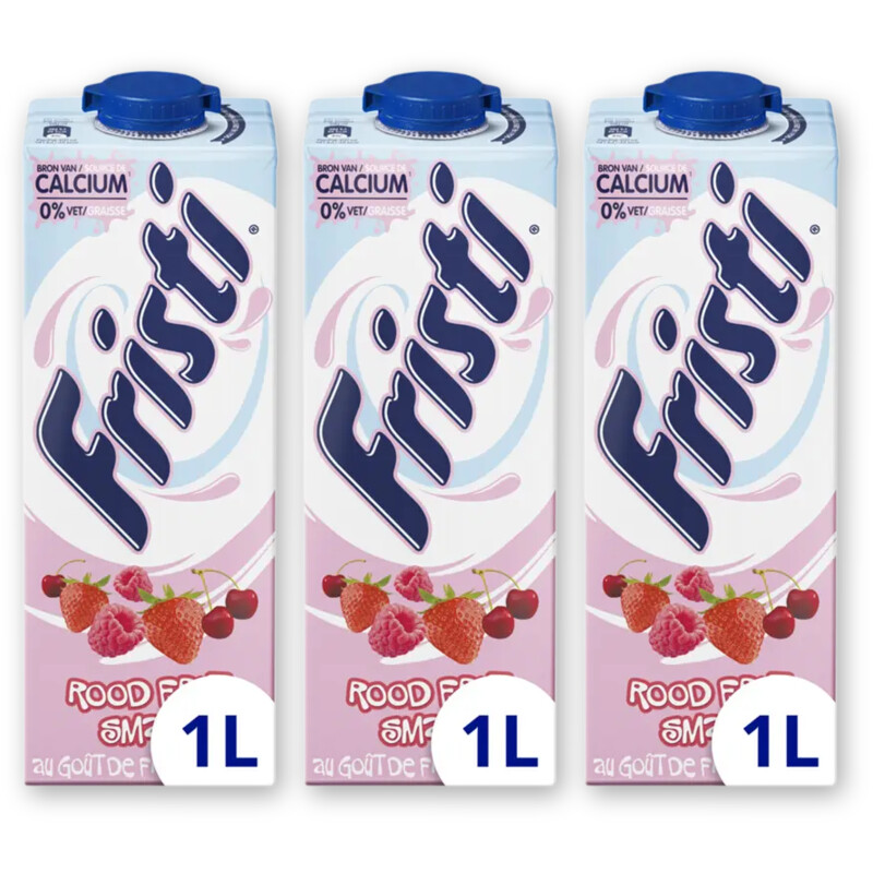 Fristi Rood fruitsmaak 3-pack