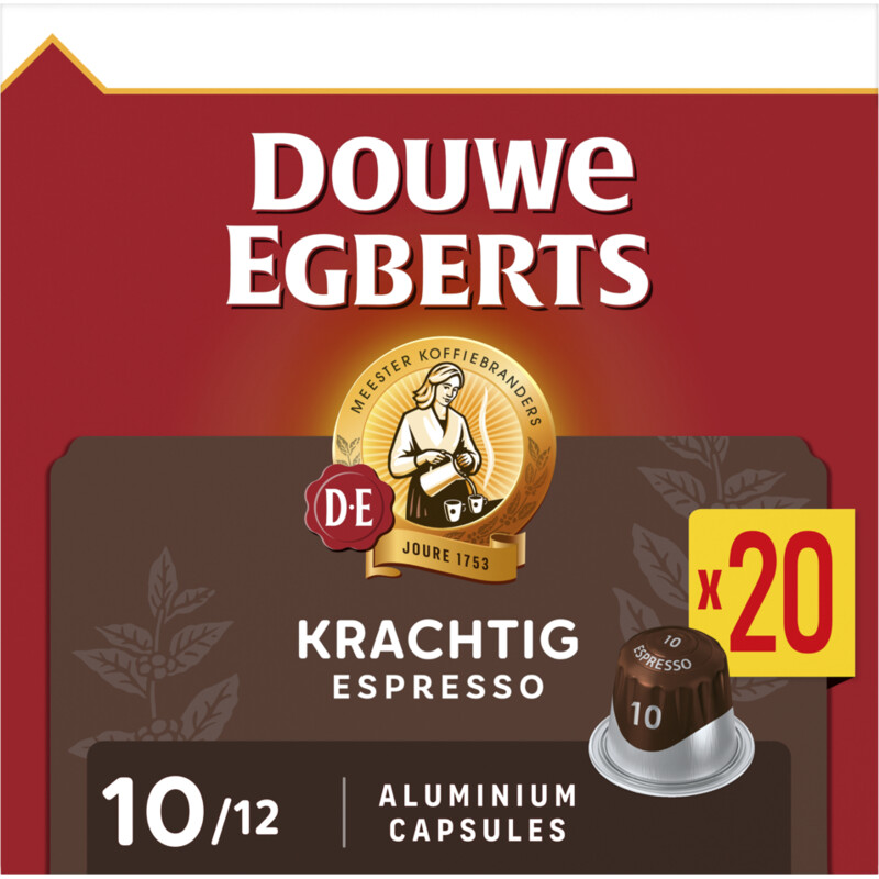 Een afbeelding van Douwe Egberts Espresso krachtig capsules