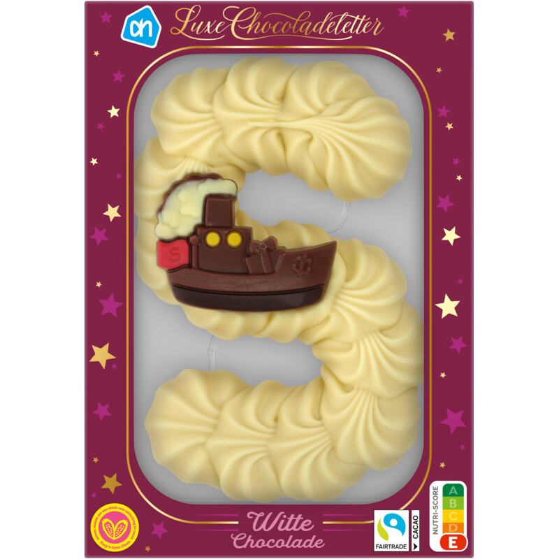 AH Luxe chocoladeletter witte chocolade