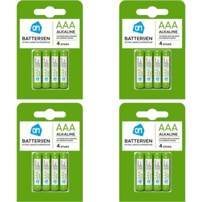 pdp-image-AH AAA alkaline batterijen 4-pack
