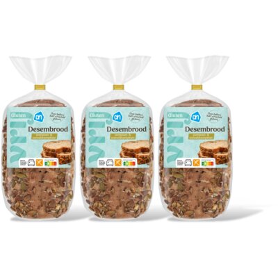 pdp-image-AH Glutenvrij Desembrood pompoen- & zonnebloempitt 3pk
