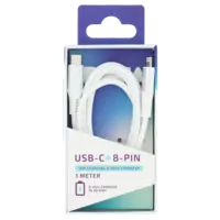 VOYA USB-C naar 8-pin kabel 1 meter
