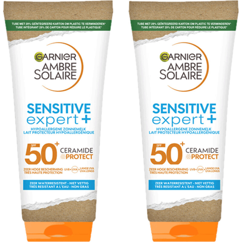 Een afbeelding van Ambre Solaire Sensitive expert+ milk spf50 2-pack